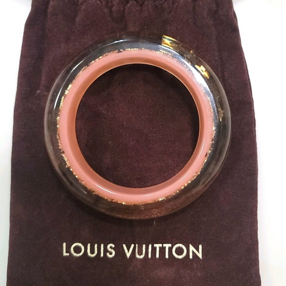 Louis Vuitton Jewelry - AUTHENTIC LARGE LOUIS VUITTON INCLUSION  BANGLE